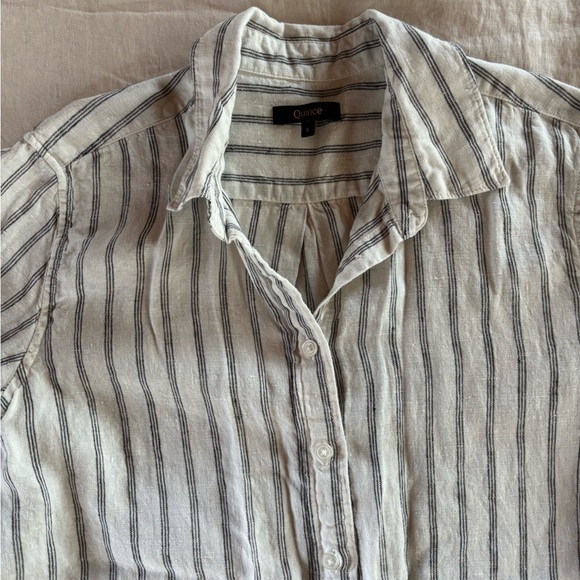 Striped Linen Button Down - Picture 3 of 7